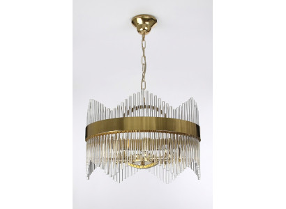 Lampe de plafond Style Moderne Salon Plafonnier Verre neuf doré