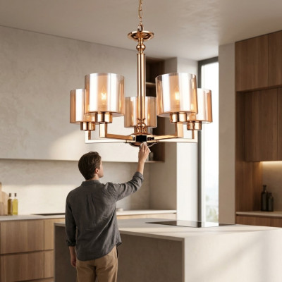 Lustre Style Moderne Lustre de Salon Suspendu Neuf