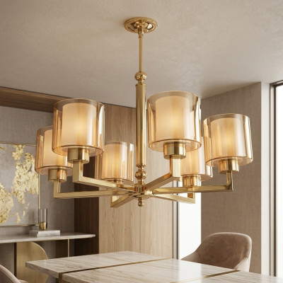 Lustre Style Moderne Lampe de salon belle Or nouvelle Chambre