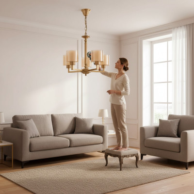 Lustre plafonnier Luminaires modernes pour plafond Salon Plafonnier Luxe