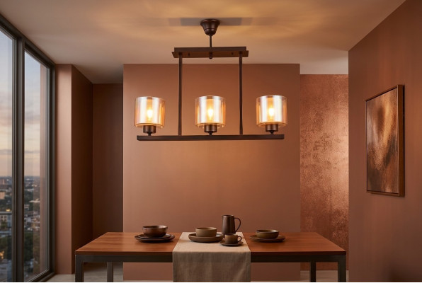Salon Lustre en verre Lustre en verre suspendu Lustre de plafond de luxe
