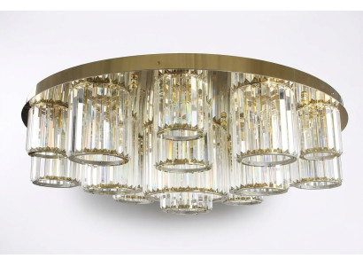Lustre rond Lustre Plafonnier Plafonnier Lampe de plafond Salon Or