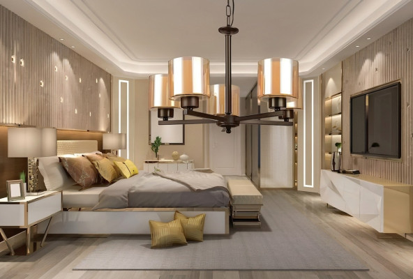 Lustre salon Style Moderne Lampe Suspendue Chambre Luxe Nouvelle