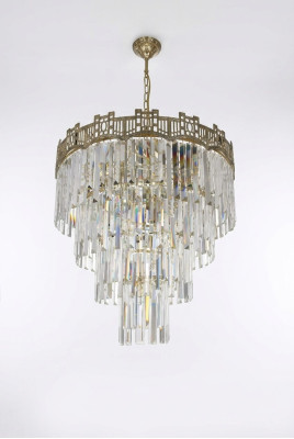 Lustre Style Moderne Luminaires de Plafond Salle de Séjour Cristal de Luxe