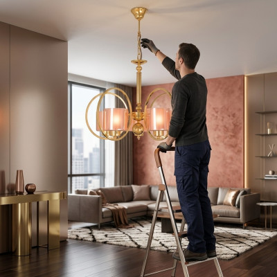 Lampe de plafond suspendue éclairage Salon nouveau Lustre Verre de luxe