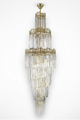 Lustre de luxe en cristal, design, style salon moderne lampe