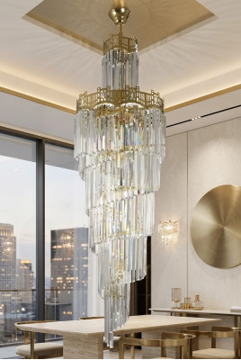 Lustre Salon Luminaire plafonnier Lustre moderne Magnifique Cristal
