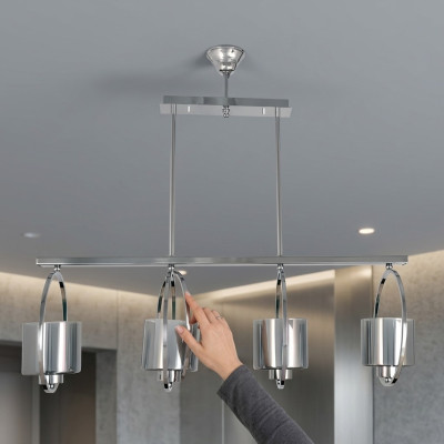 Lustre de luxe en verre suspensions lumineuses pour salon Lampe E14