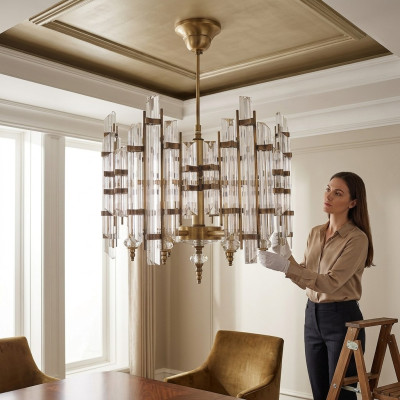 Lustre Salon Luminaire Plafond Style Moderne Chambre
