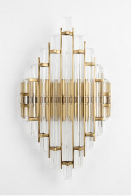 Applique murale Lampes murales Luminaires en cristal Salon de luxe en or