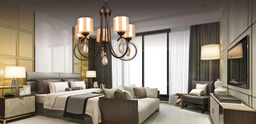 Lustre de plafond Lustres de plafond de luxe style chandelier Plafonnier Lampe de salon