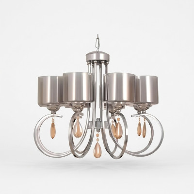 Plafonnier beau Luminaires en verre Lampes Lampes Salon Lustre Luxe Argent