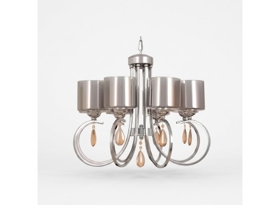 Plafonnier beau Luminaires en verre Lampes Lampes Salon Lustre Luxe Argent