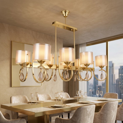 Lampe de plafond Salon Luminaire Lustre de luxe Lustre Lustres Luminaires 50x75