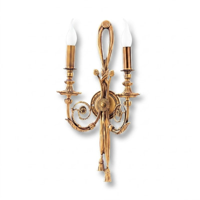 Applique murale Applique murale dorée Lampe classique Lustre baroque Luminaire en or