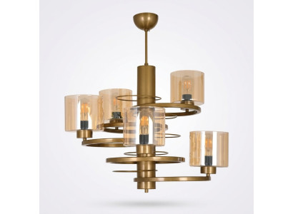 Lustre suspendu de plafond de luxe pour l'éclairage du salon en cristal neuf