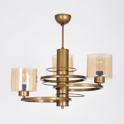 Lustre de salon en verre Lustre en verre suspendu de luxe