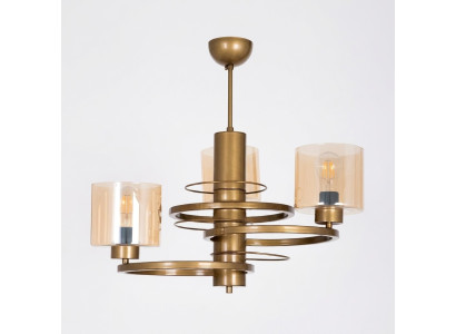 Lustre de salon en verre Lustre en verre suspendu de luxe