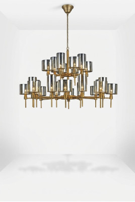 Lampes de conception 95x120 Lustre de salon magnifique Luminaire de luxe en verre