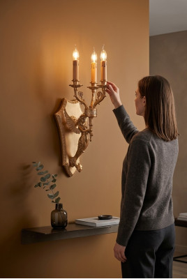 Lampe murale dorée Design Luminaire Lampe Salon Luxe Chambre nouvelle
