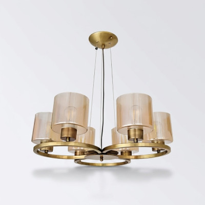 Lustre Moderne Salon Plafonnier Luxe Nouveau Lustre en Verre