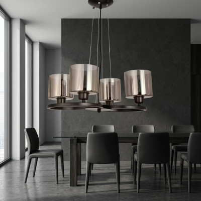Lampe de plafond Lampe de plafond de luxe Lustre de salon Verre Suspendu Plafonds