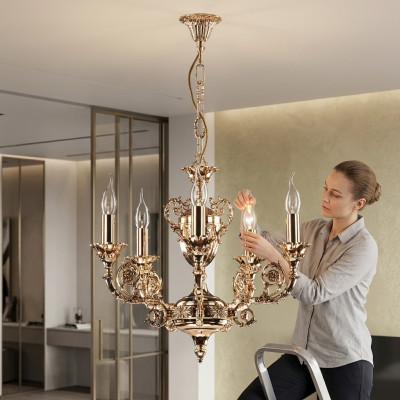 Lustre de plafond classique Luminaire Luminaire Lampe Salon Lampes de plafond de luxe  