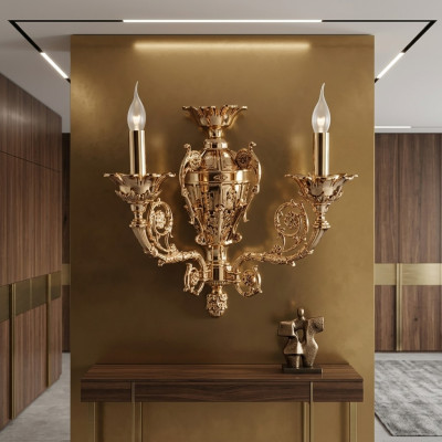 Lampe murale classique Applique lustre Lampes murales Luminaire Mur Cristal