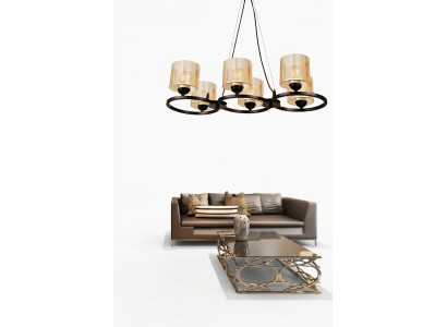 Plafonnier Lampe de plafond Lumière du plafond du salon Abat-jour Lustre de luxe
