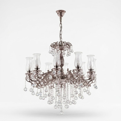 Chandelier classique Lustre Design Plafond Salon Lampe en cristal