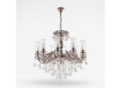 Chandelier classique Lustre Design Plafond Salon Lampe en cristal