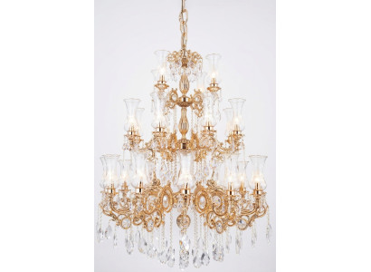 Lustre royal en cristal pour le salon, plafonnier luxueux