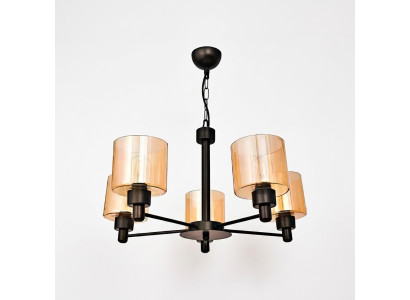 Plafonnier Loft Abat-jour en verre Lustre Lampe de plafond Luminaire suspendu pour salon 65x70