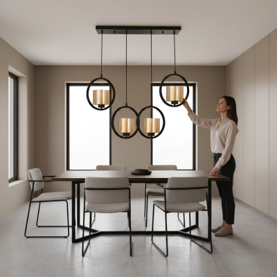 Lustre magnifique luminaire moderne classique de luxe salon en verre