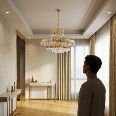 Lustre Lampe Luminaire Salon Plafonnier Luxe Luminaires
