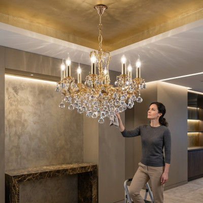 Lustre Classique Luminaire Éclairage Lampe Salon Lampes