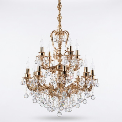 Plafonnier Lustre Lustre Lampe en cristal Lumières Lampes Argent 65x113