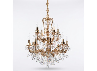 Plafonnier Lustre Lustre Lampe en cristal Lumières Lampes Argent 65x113