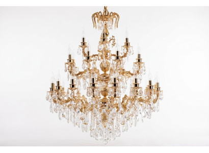 Lustre moderne Luminaire classique de luxe Salon Laiton Cristal