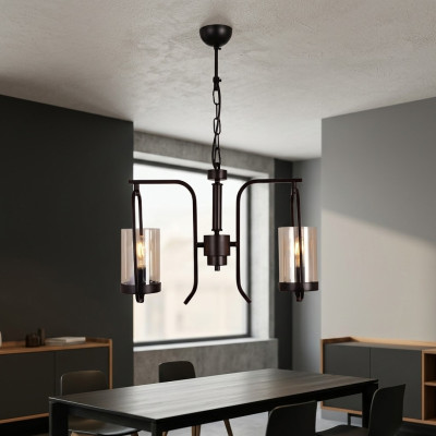 Lampe de plafond Moderne Lustre de plafond Salon Lustre en verre Nouveau
