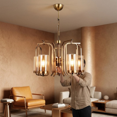 Lustre plafond Salon Lumière plafonnement Lustre moderne beau luxueux