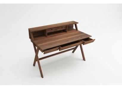 Bureau en bois véritable Meuble en bois Bureau d'ordinateur moderne avec tiroirs