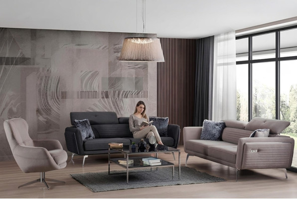 Canapé doux 2 places ajustable de style moderne pour votre maison