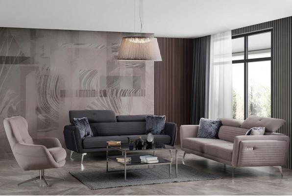 Canapé doux 2 places ajustable de style moderne pour votre maison