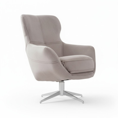 Fauteuil pivotant Relax Club Canapé 1 place Canapé rembourré Beige