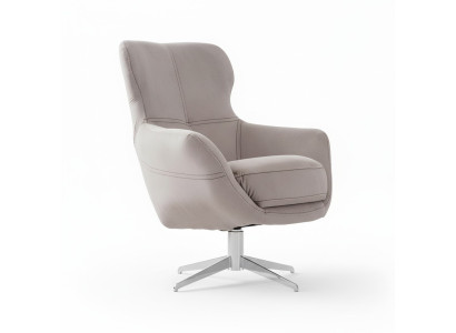 Fauteuil pivotant Relax Club Canapé 1 place Canapé rembourré Beige