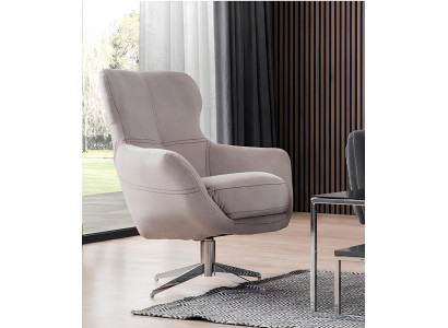 Fauteuil pivotant Relax Club Canapé 1 place Canapé rembourré Beige