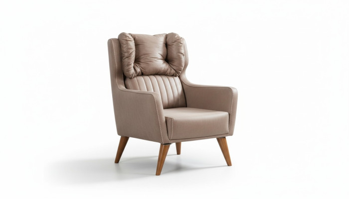 Fauteuil de style maison de campagne avec fauteuil à ailes, pour se détendre devant la télévision, canapé 1 place.