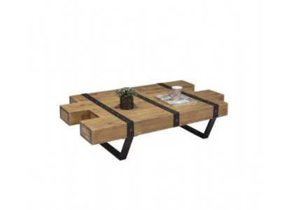 Table basse Loft Design Meubles Table 130x80 Table de séjour Table en bois Tables basses