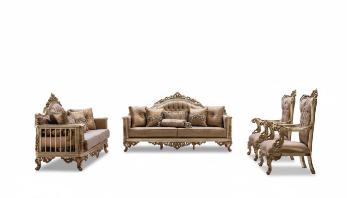 Ensemble de canapé Set de canapé Suite classique Siège Rembourrage de table basse 5 pièces